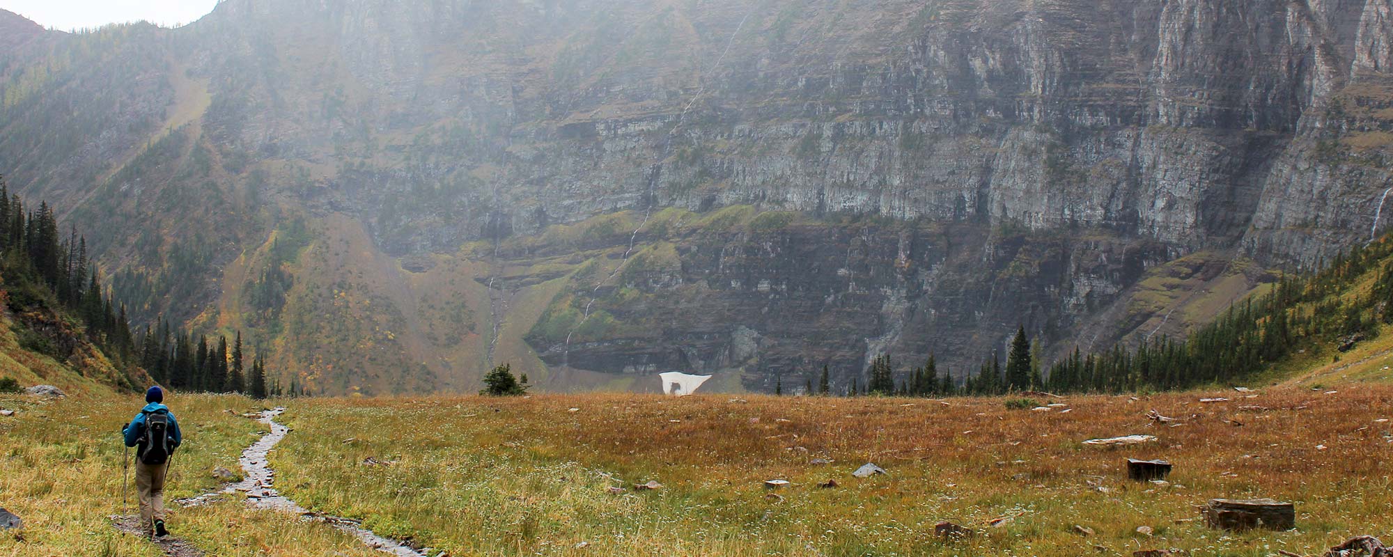 Hiking through Waterton Lakes National Park